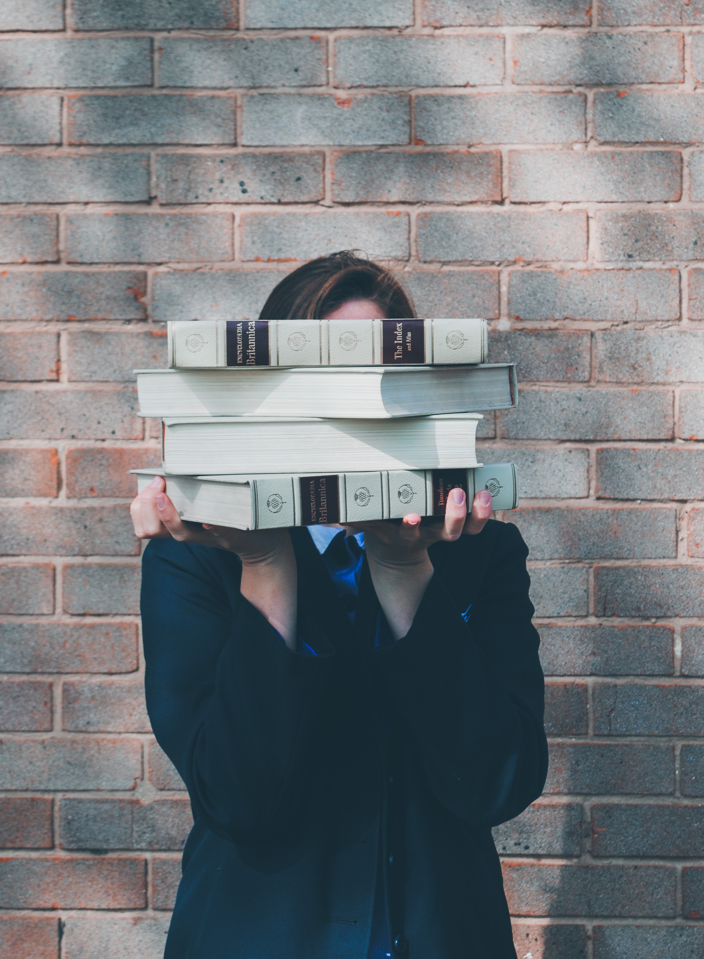 stacked books