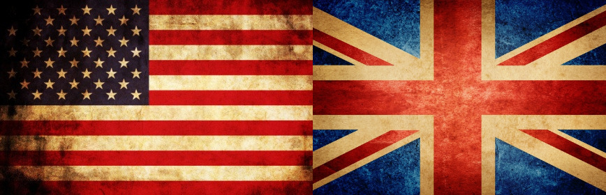 UK USA flags