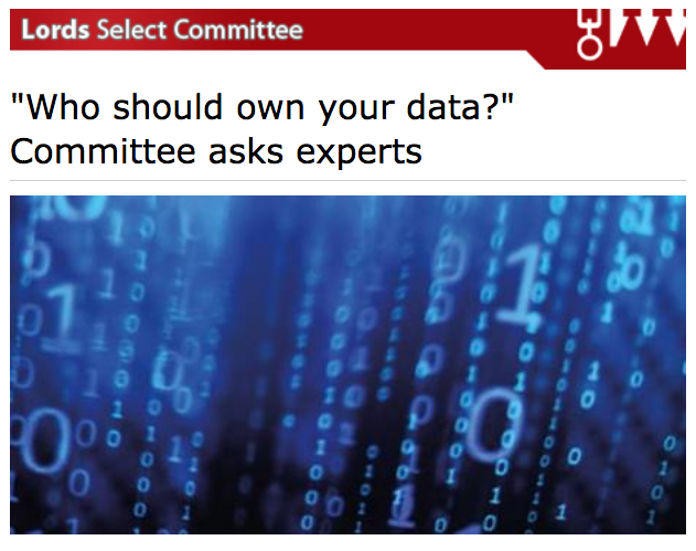 Privacy International's evidence to the Select Committee on Artificial Intelligence at the U.K. House of Lords