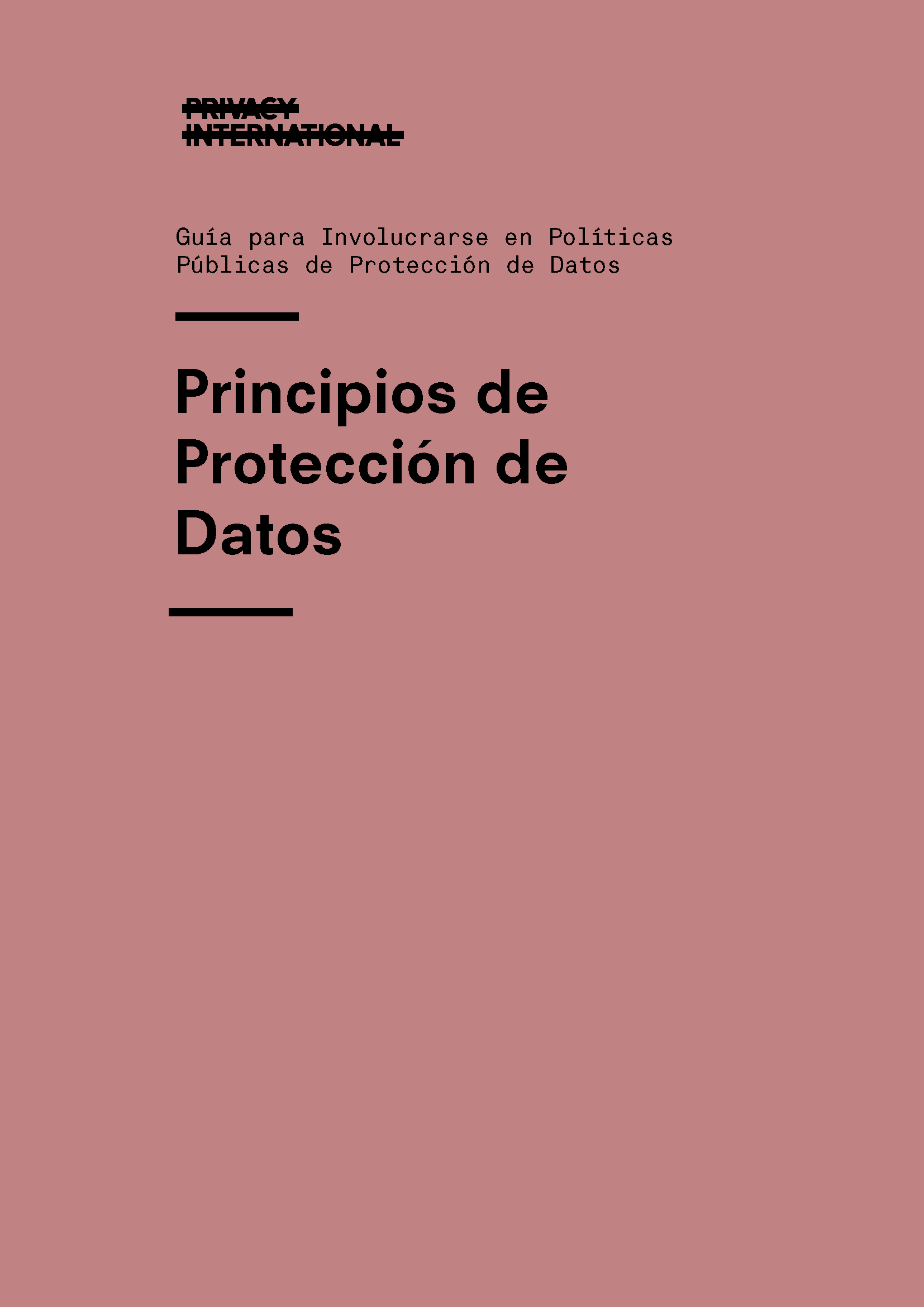 Principios de Protección de Datos