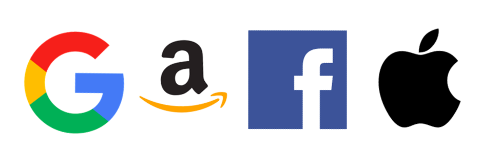 Google Amazon Facebook Apple logos