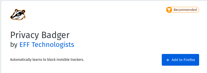 Install an ad blocker on Firefox - Privacy Badger