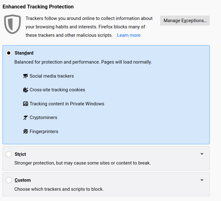 How to Block Cryptominers, Fingerprinters, and Trackers in Firefox (Without  Extensions)