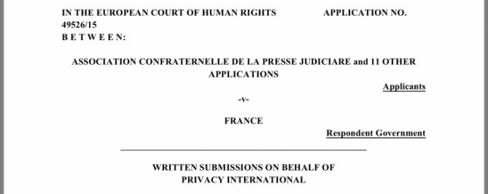 French filing