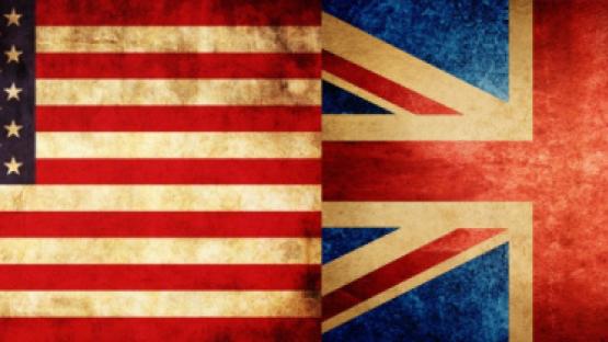 UK USA flags
