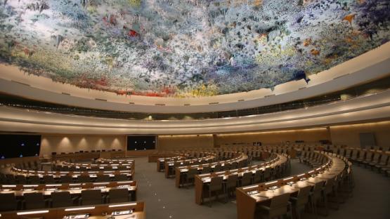 The Human Rights and Alliance of Civilizations Room, used by the United Nations Human Rights Council