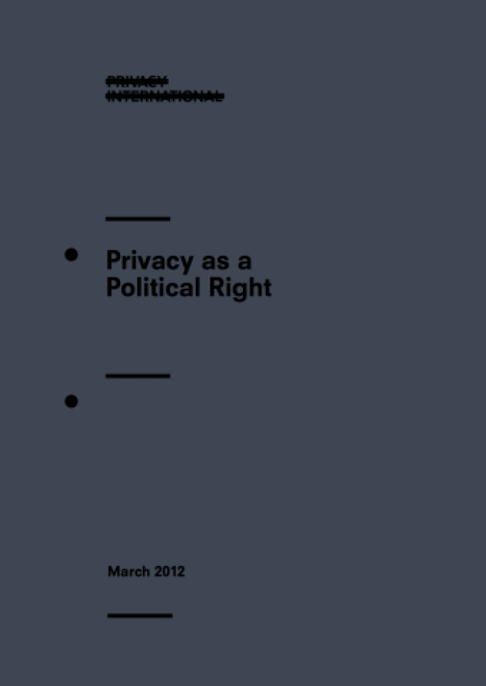 Privacy as a Political Right