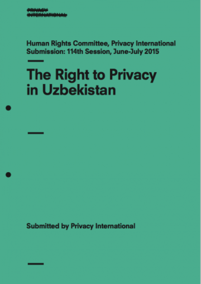 The Right to Privacy in Uzbekistan