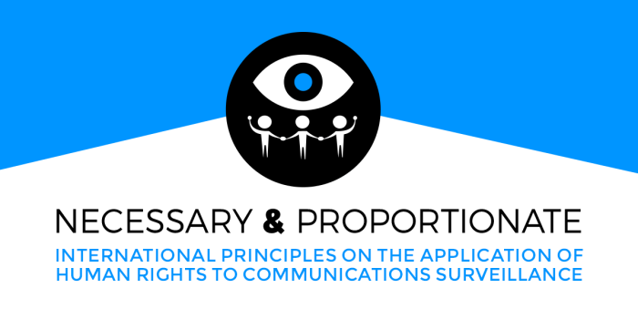 necessary and proportionate logo