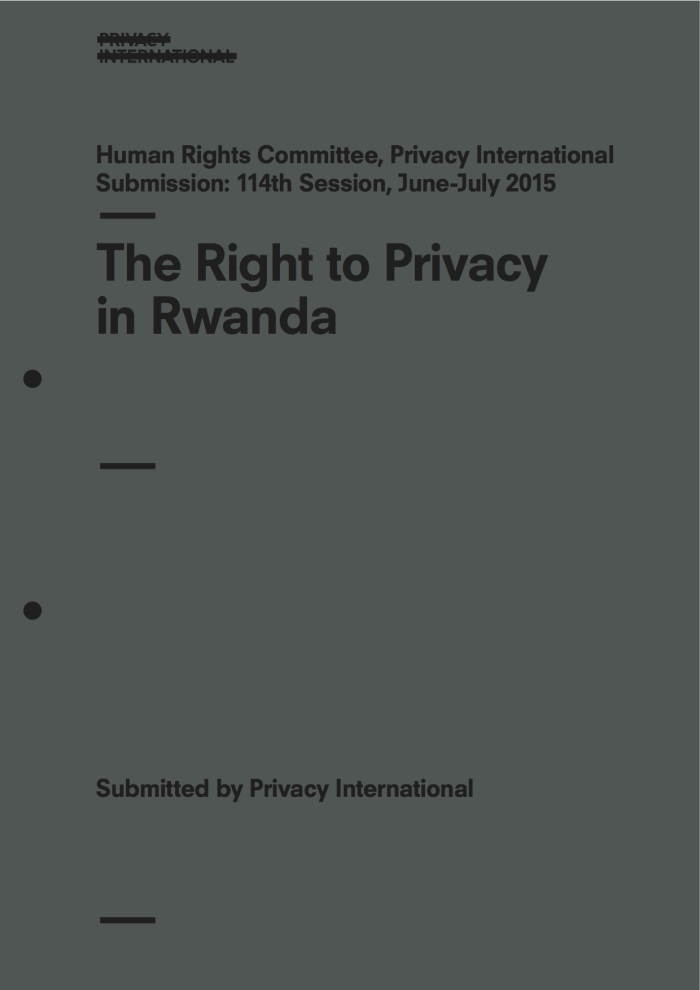 The Right to Privacy in Rwanda