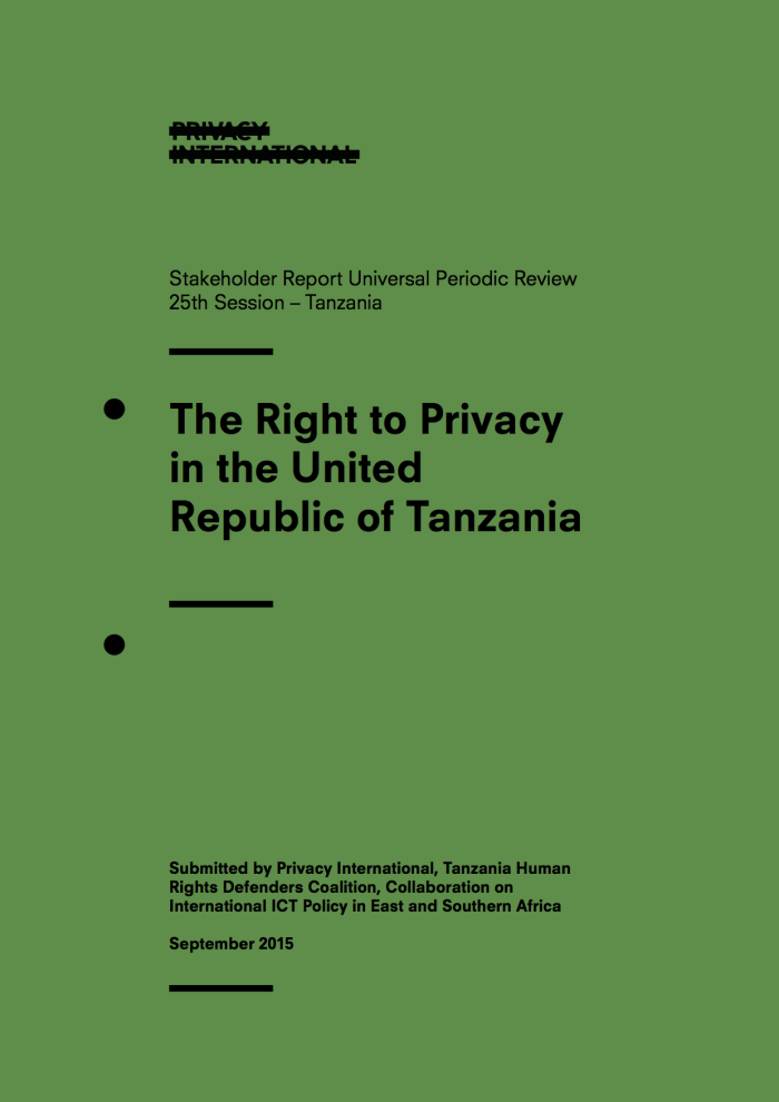 The Right to Privacy in Tanzania