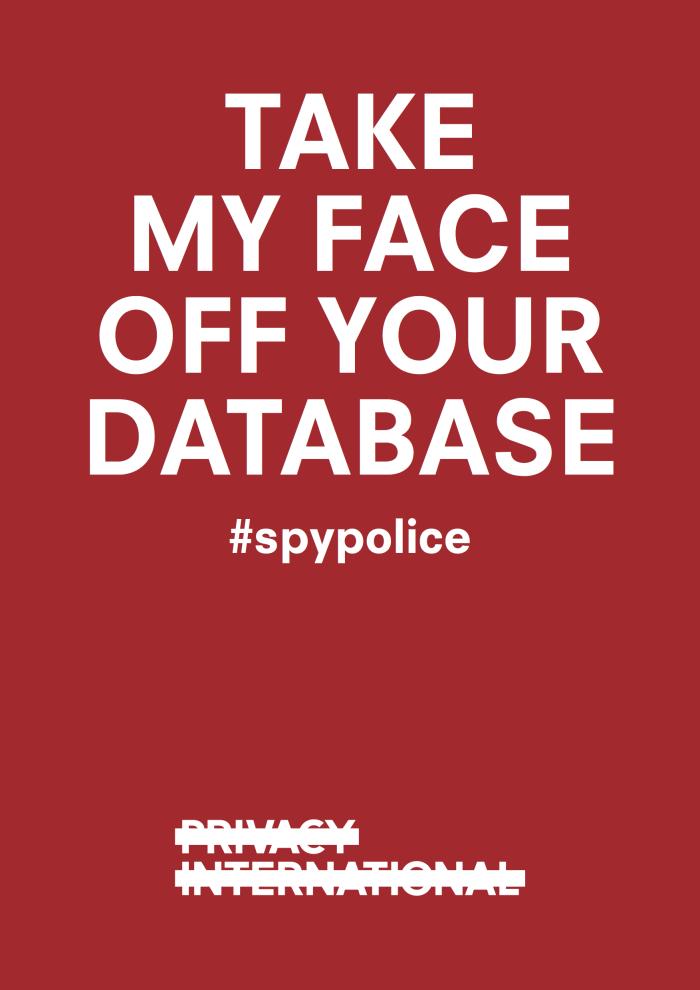 Take my face off your database poster