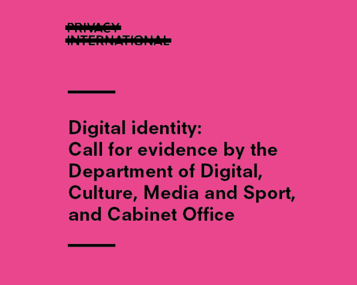 Digital Identity Call for Evidence Cover