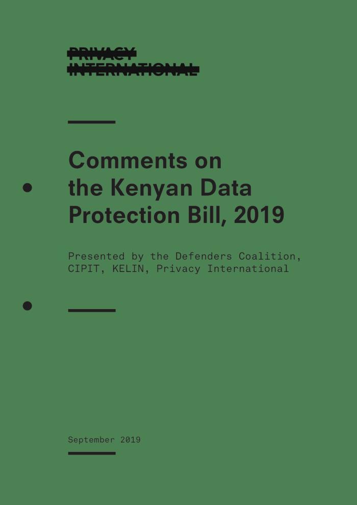 Submission DP Bill Sept 2019
