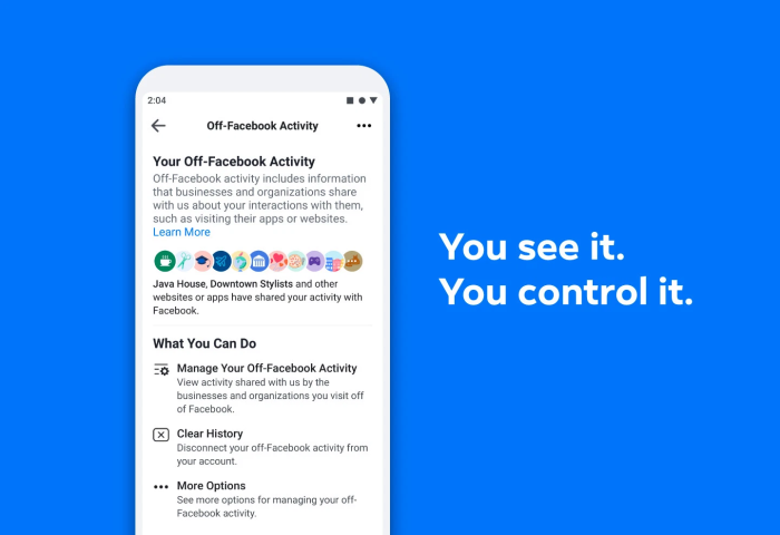 Facebook annoucement of Off-Facebook