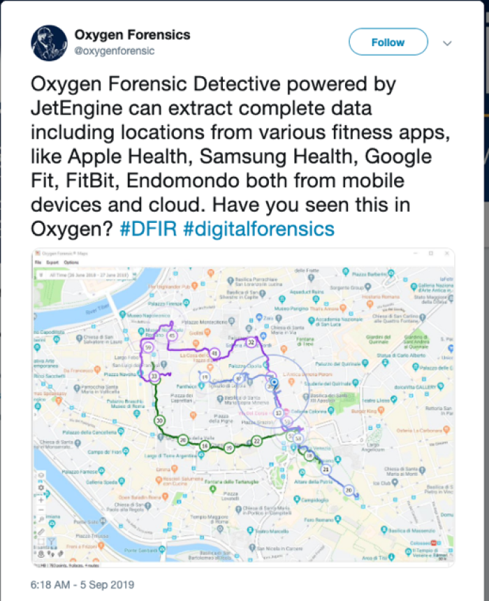 Tweet Oxygen Forensics