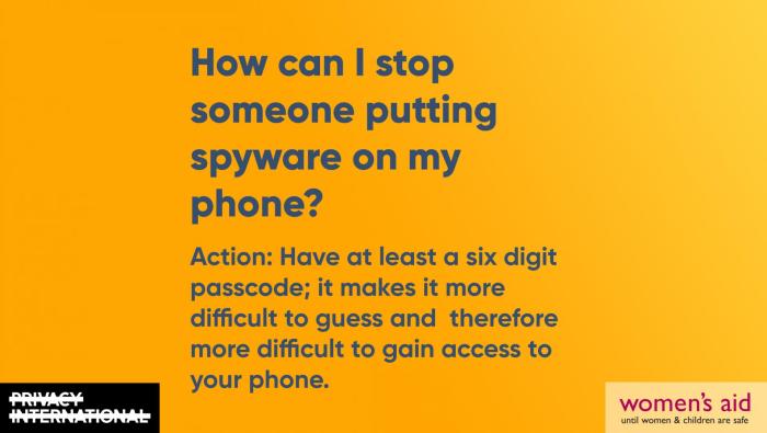 How can I stop someone putting spyware on my phone?