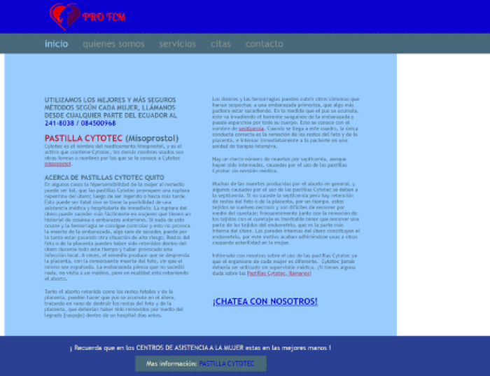 On this website they mention that women will be treated by “personnel highly trained”.