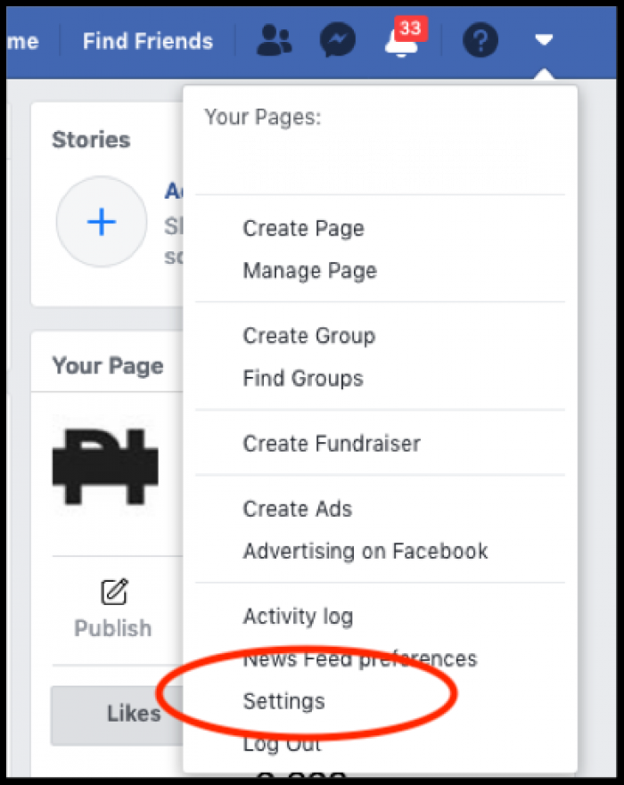 2. Click Settings