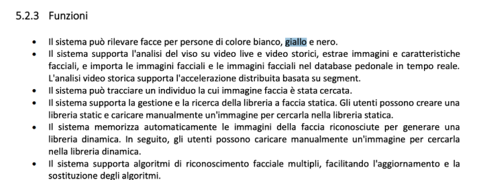 Screenshot of A2A Smart City report that uses inappropriate racial langauge - the italian word for yellow is highlighted