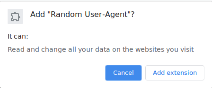 For chrome switcher user-agent