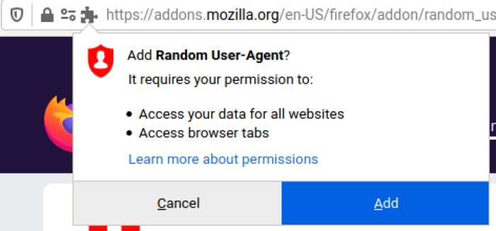 mozilla firefox 49 user agent sting