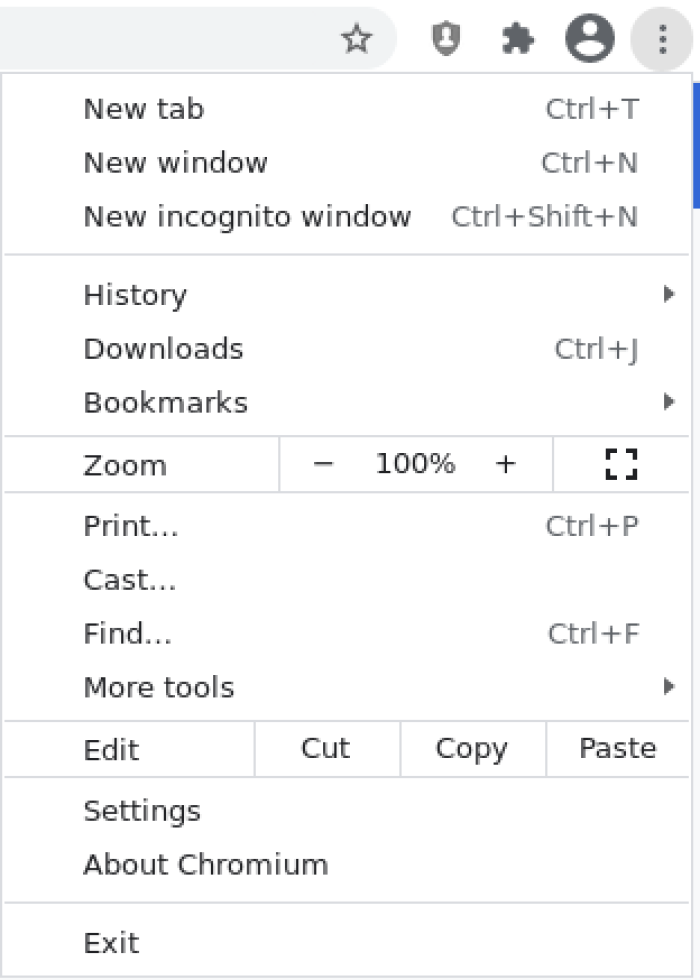 Cómo mejorar la privacidad en Google Chrome 1 Menú de configuración de Chrome
