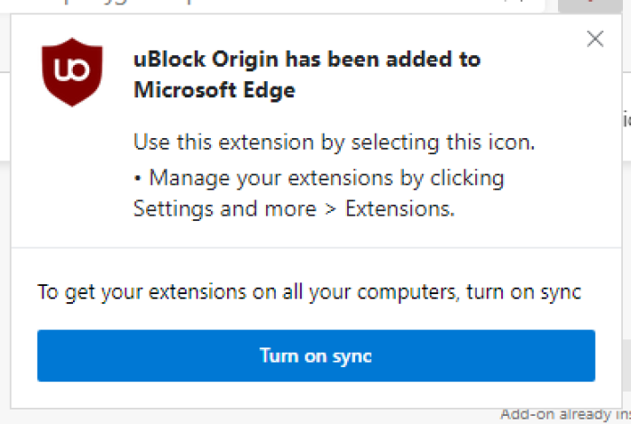 ublock origin for edge