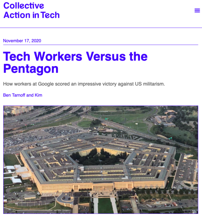 Collective Action in tech screenshot