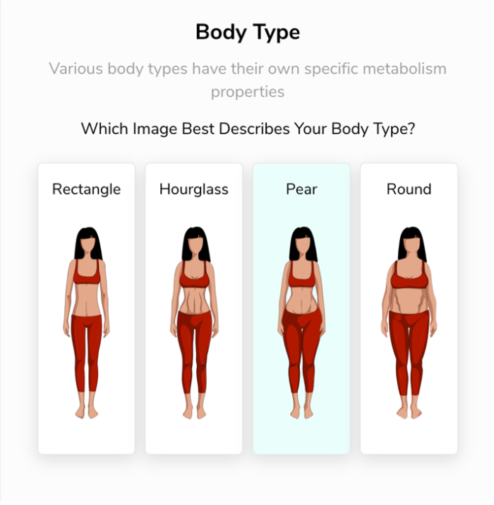 BetterMe Image from the test: Female Body Type? 