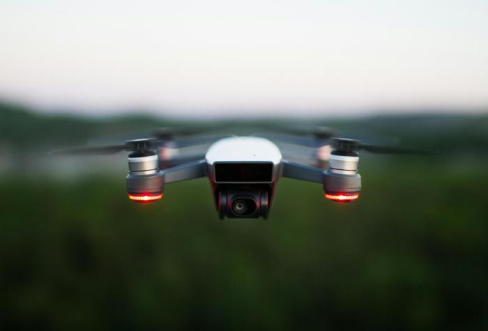 A drone on a blurred background