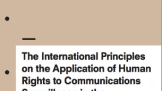 The International Principles on the Application of Human Rights to Communications Surveillance in the jurisprudence of regional human rights courts