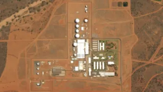 Vista aérea de Pine Gap