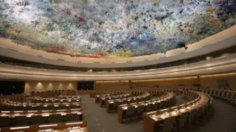 The Human Rights and Alliance of Civilizations Room, used by the United Nations Human Rights Council