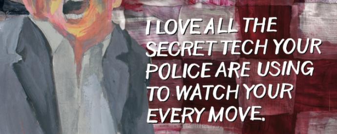 Donald Trump painting flyer cover