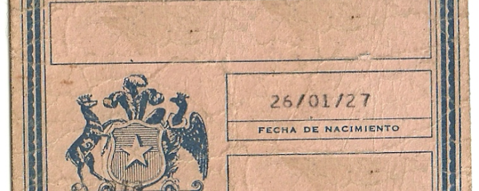 Old Chilean ID card