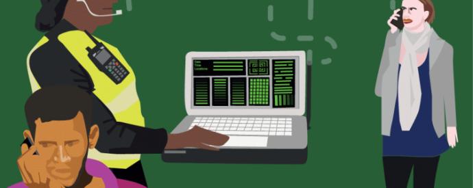 IMSI catcher graphic