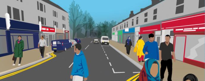 people in the street