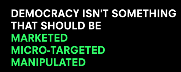 Marketed, micro-targeted and manipulated card