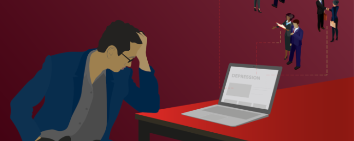 depression graphic man