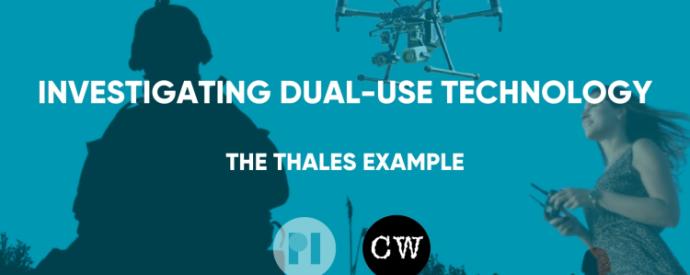 Cover image for "Investigating Dual-use technology" - The Thales Example.