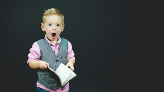 boy with a book