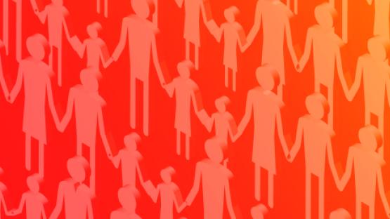 animation people holding hands