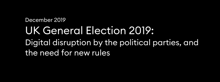Digital disruption by political parties and the need for new rules
