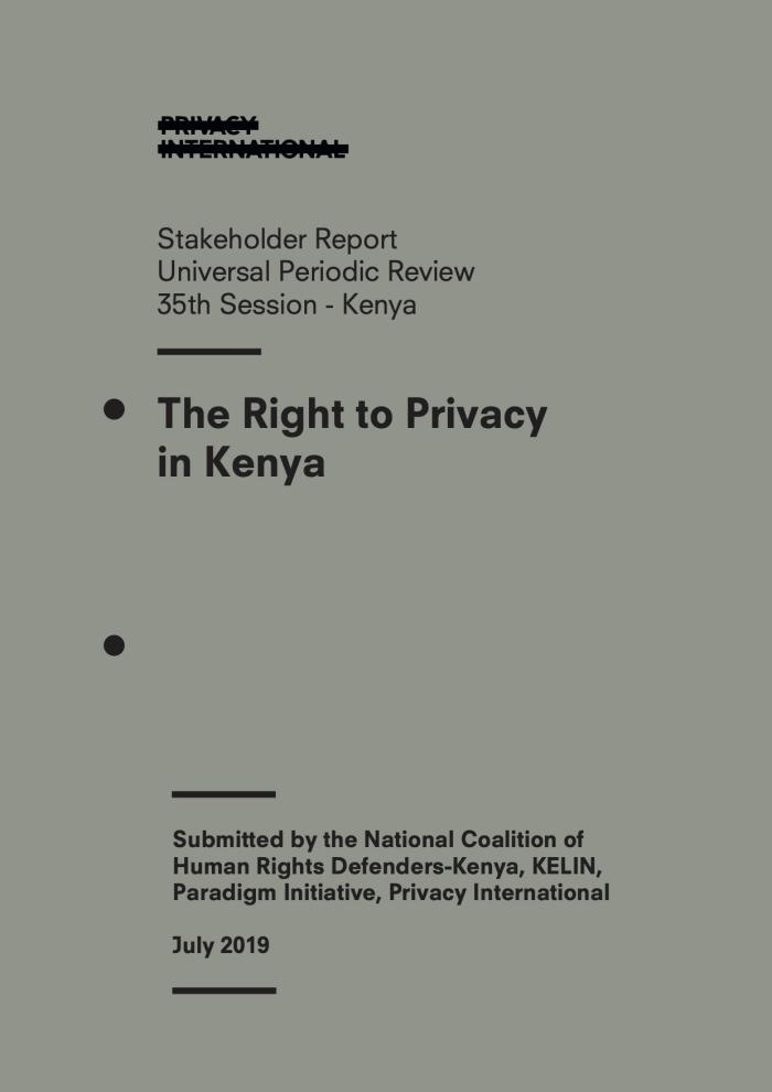 35th UPR Kenya - cover