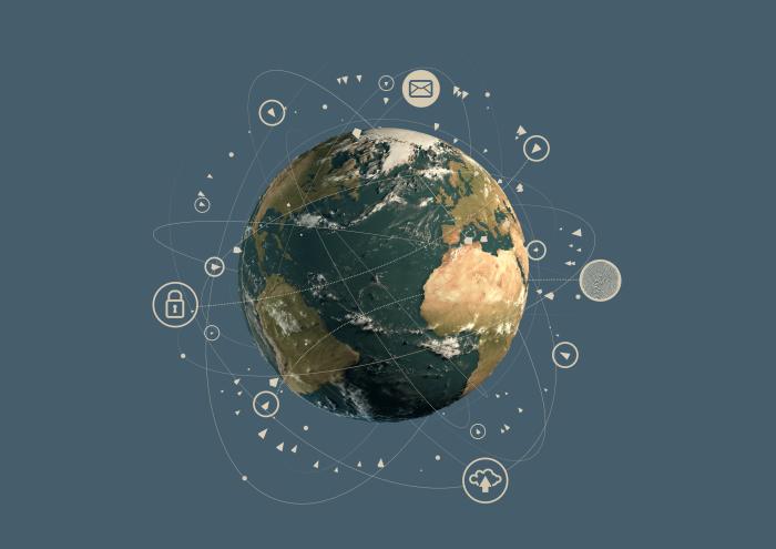 A picture of the planet portraying the global impact of the topic