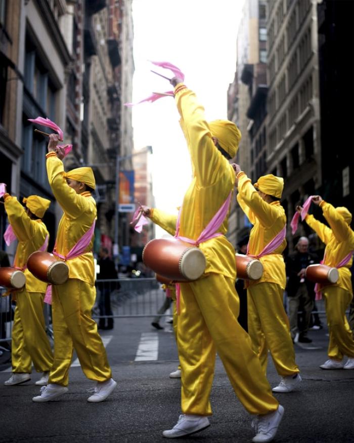 Falun Gong practitioners in NYC