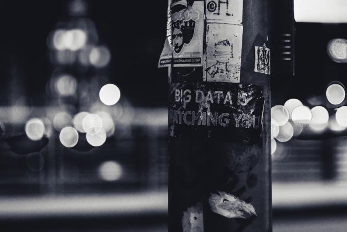 poster saying Big Data Is Watching