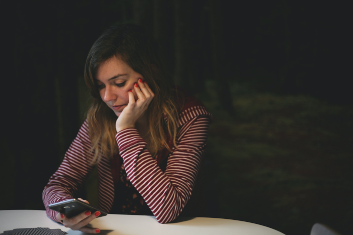 Woman on her phone