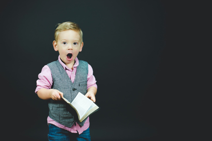 boy with a book